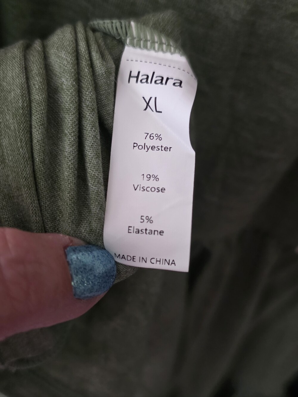 Halara. Scoop Neck Tiered Tank Dress. Olive Green. XL Ladies. - Picture 6 of 8